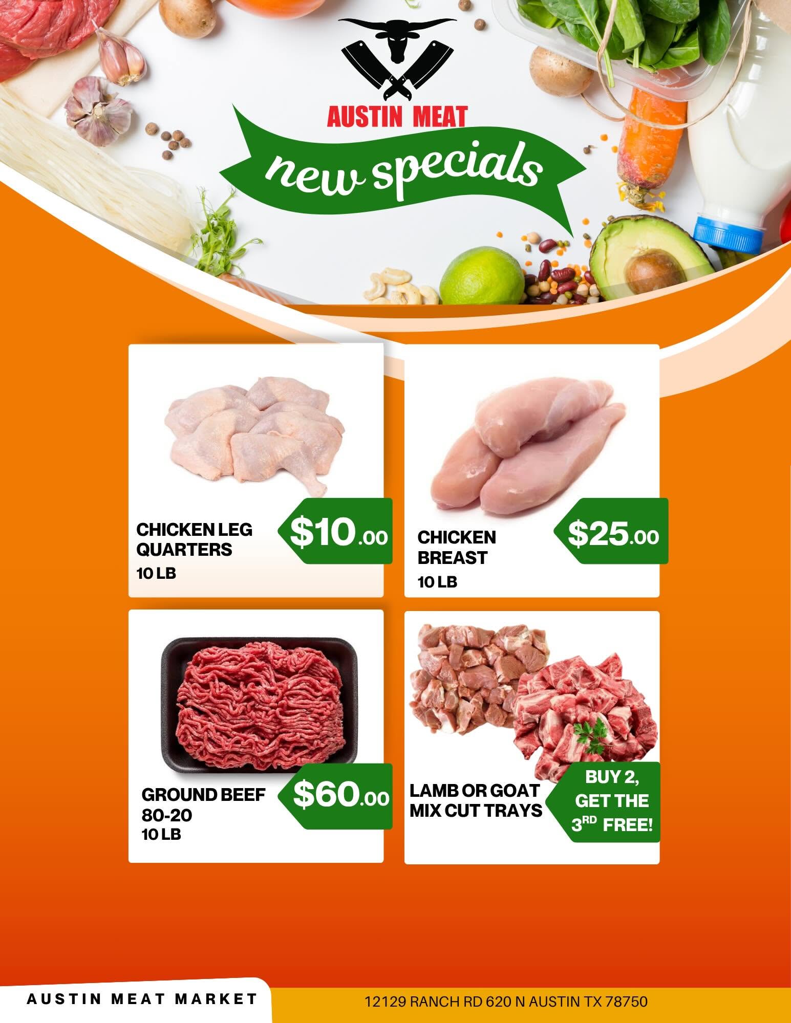 Austin Meat Market flyer