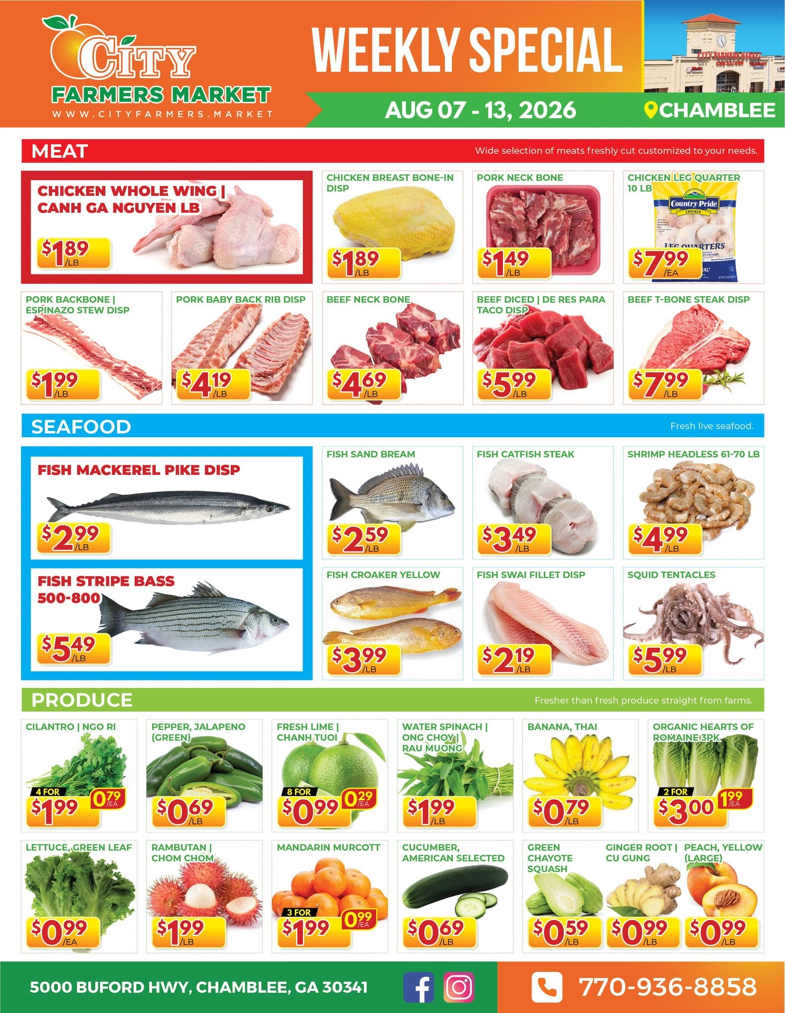 City Farmers Market flyer