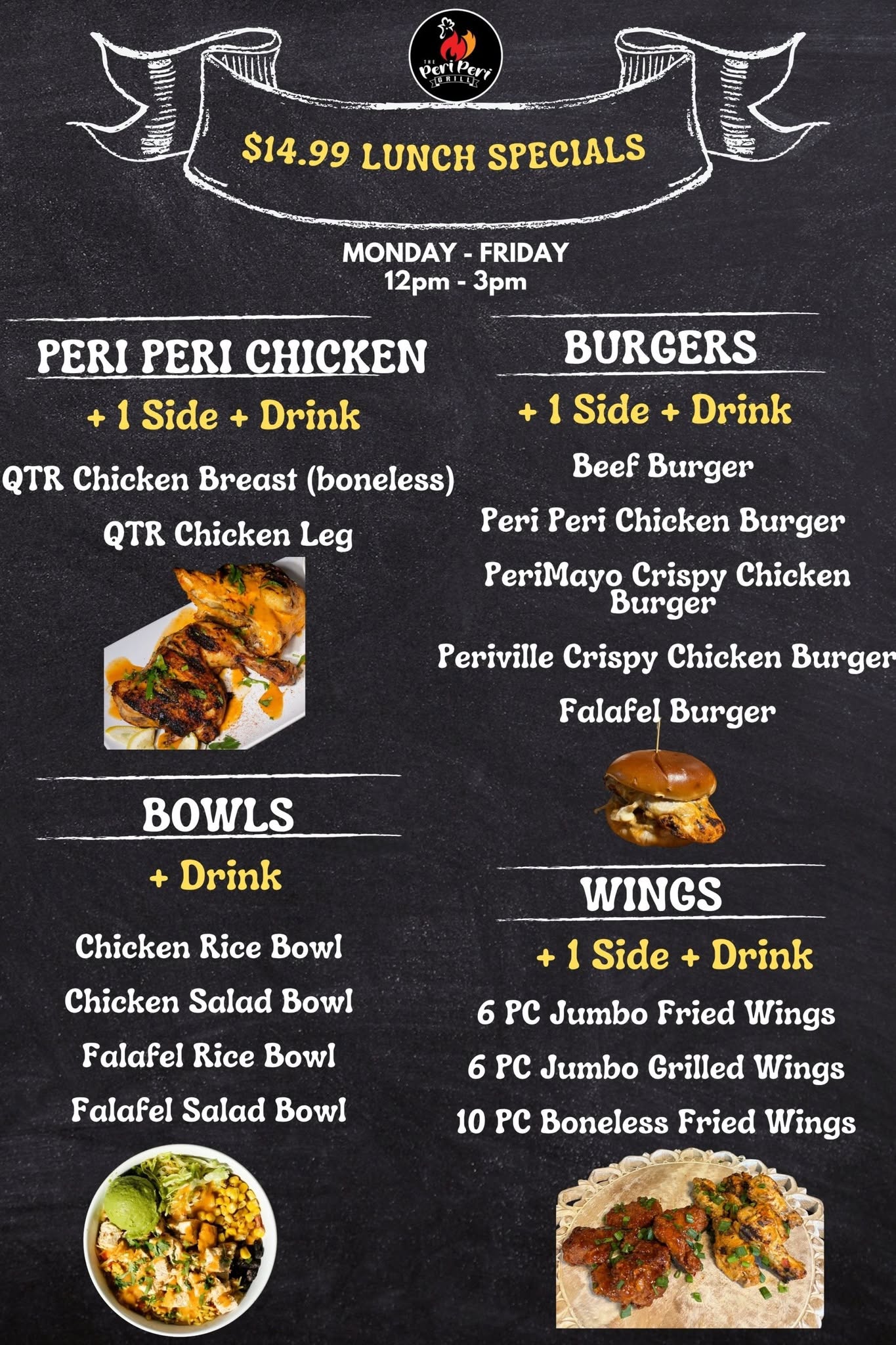 The Peri Peri Grill flyer