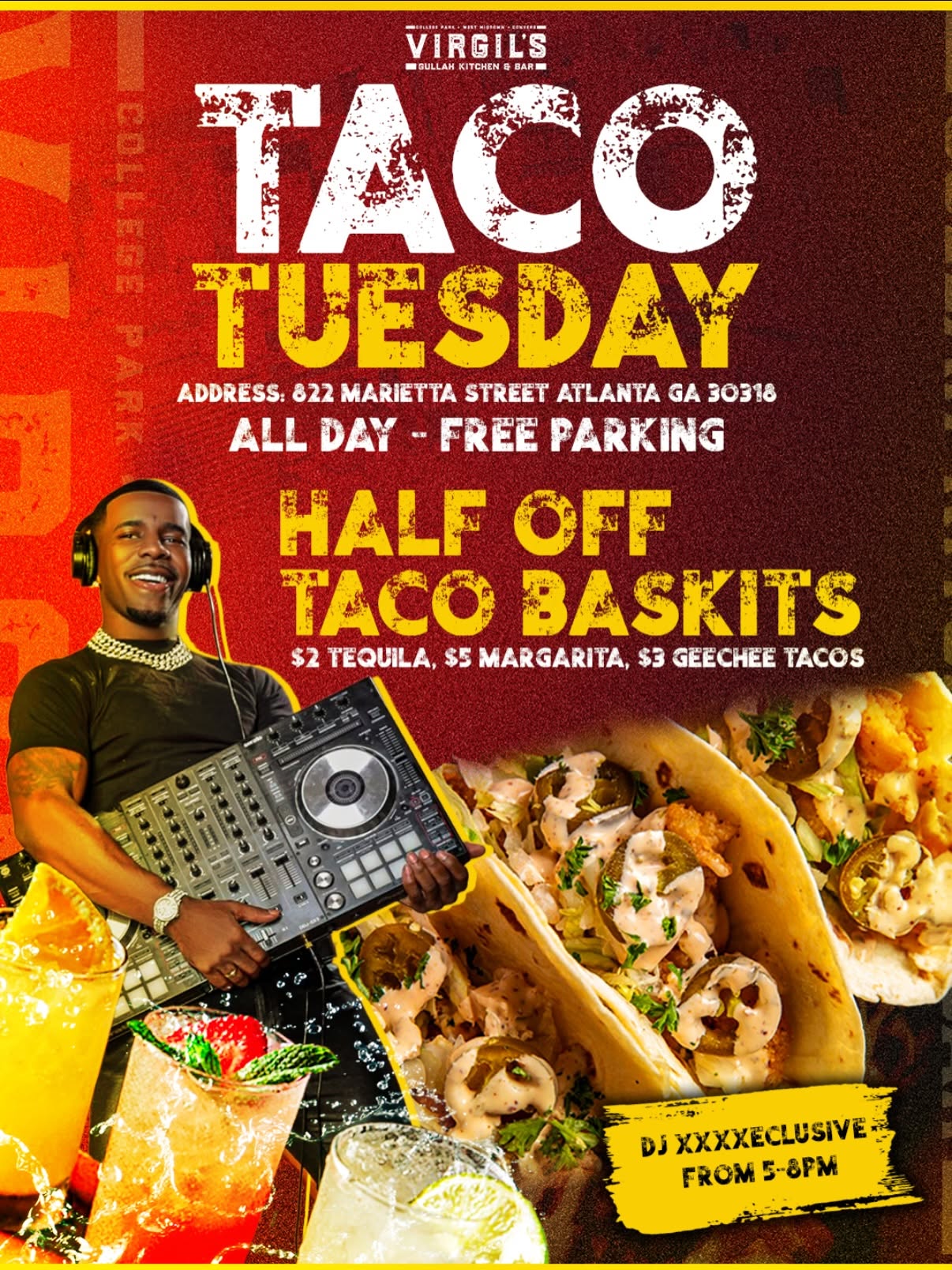 Virgil's Gullah Kitchen & Bar flyer