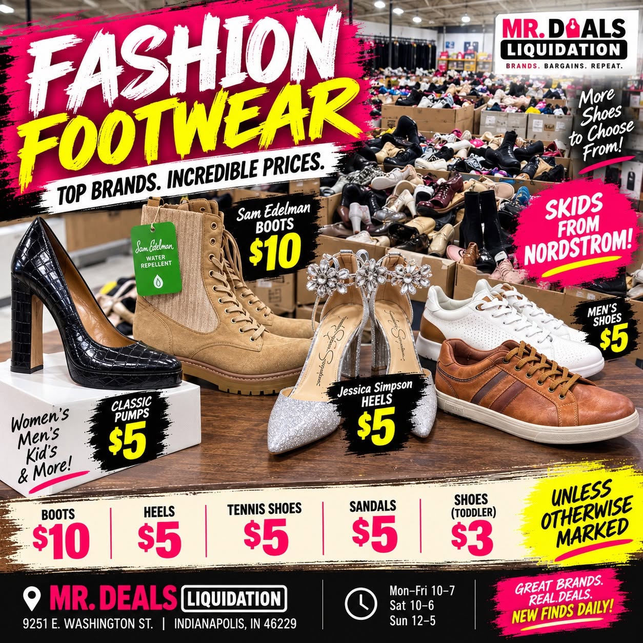 Mr. Deals Liquidation flyer