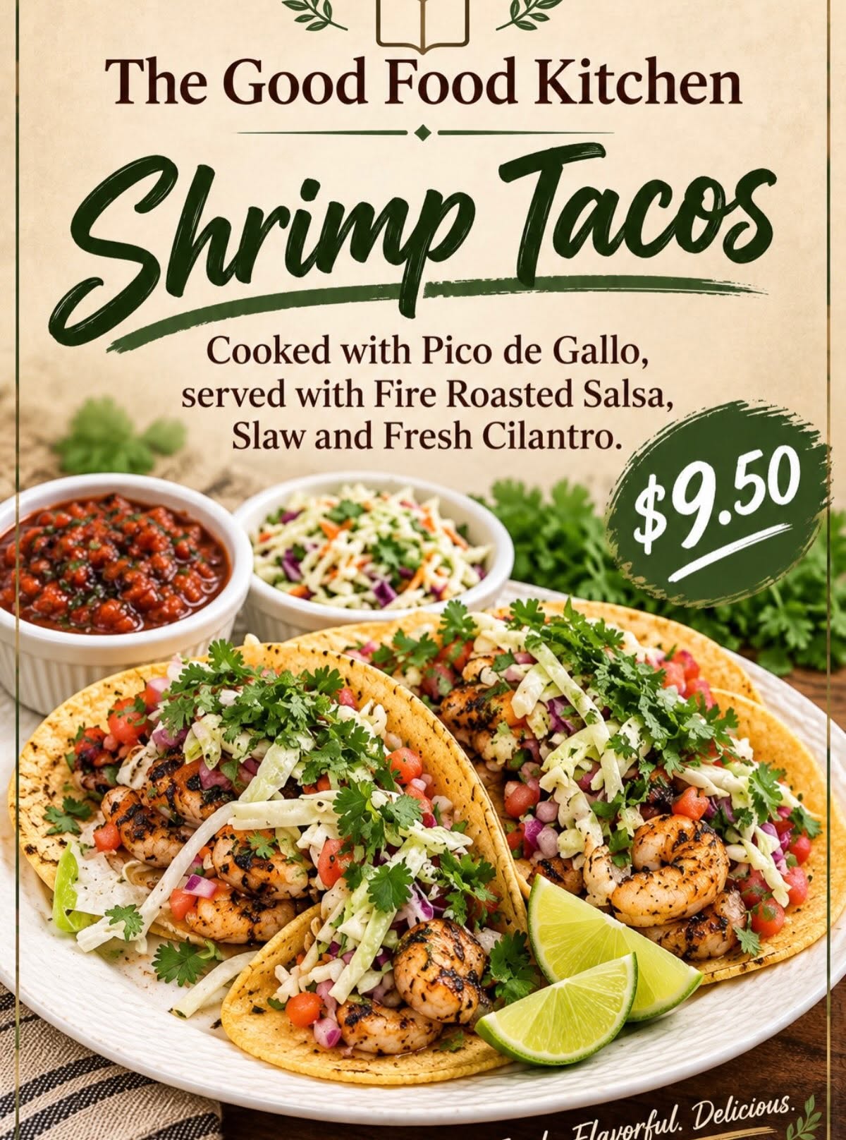 The Good Food Kitchen flyer